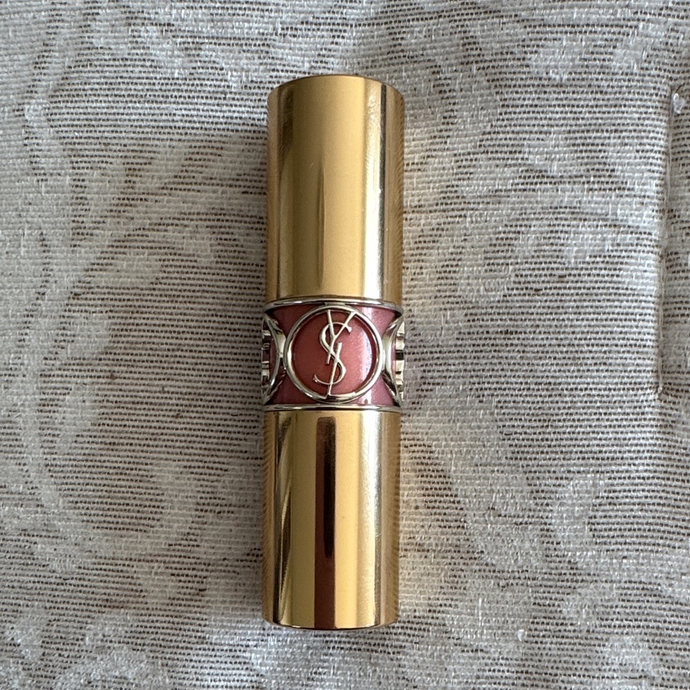 Yves Saint Laurent Rose Pink Lipstick in Gold Case
